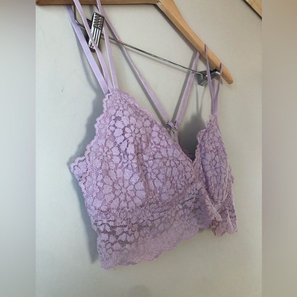♦️ Aerie | Pink Strappy Lace Bra - Picture 3 of 3